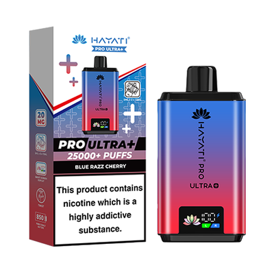 Hayati Pro Ultra Plus 25k Prefilled Pod Kit - Blue Razz Cherry