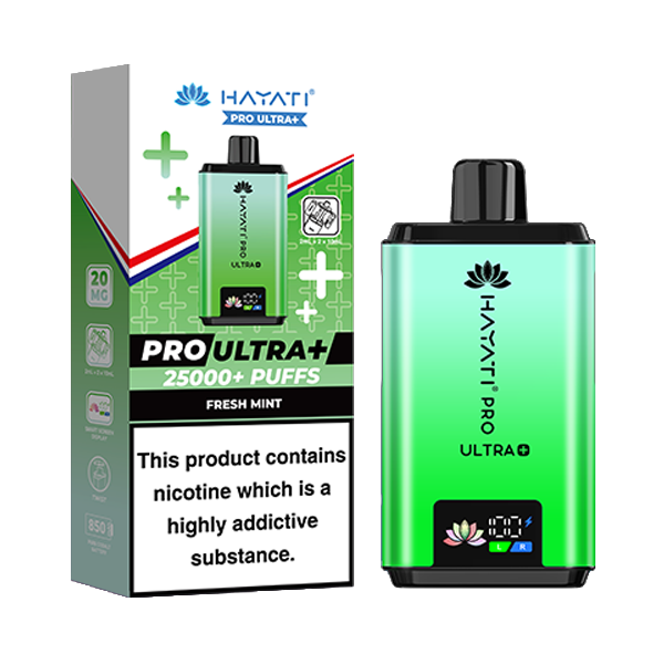 Hayati Pro Ultra Plus 25k Prefilled Pod Kit - Fresh Mint