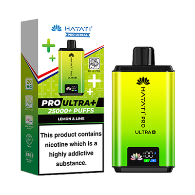 Hayati Pro Ultra Plus 25k Prefilled Pod Kit - Lemon Lime