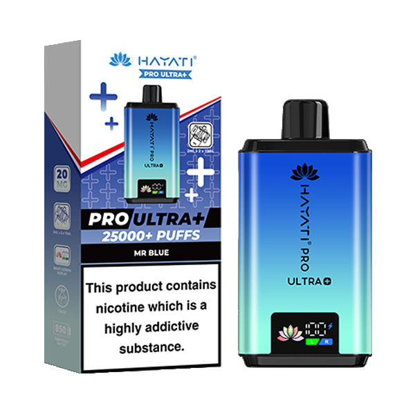 Hayati Pro Ultra Plus 25k Prefilled Pod Kit - Mr Blue