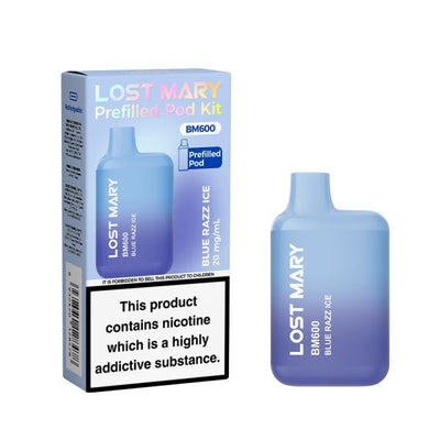 Lost Mary BM600 Prefilled Pod Kit - Blue Razz Ice