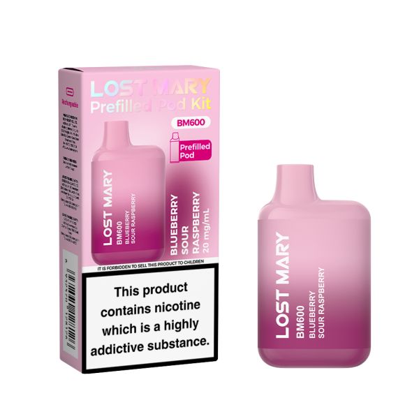 Lost Mary BM600 Prefilled Pod Kit - Blueberry Sour Raspberry