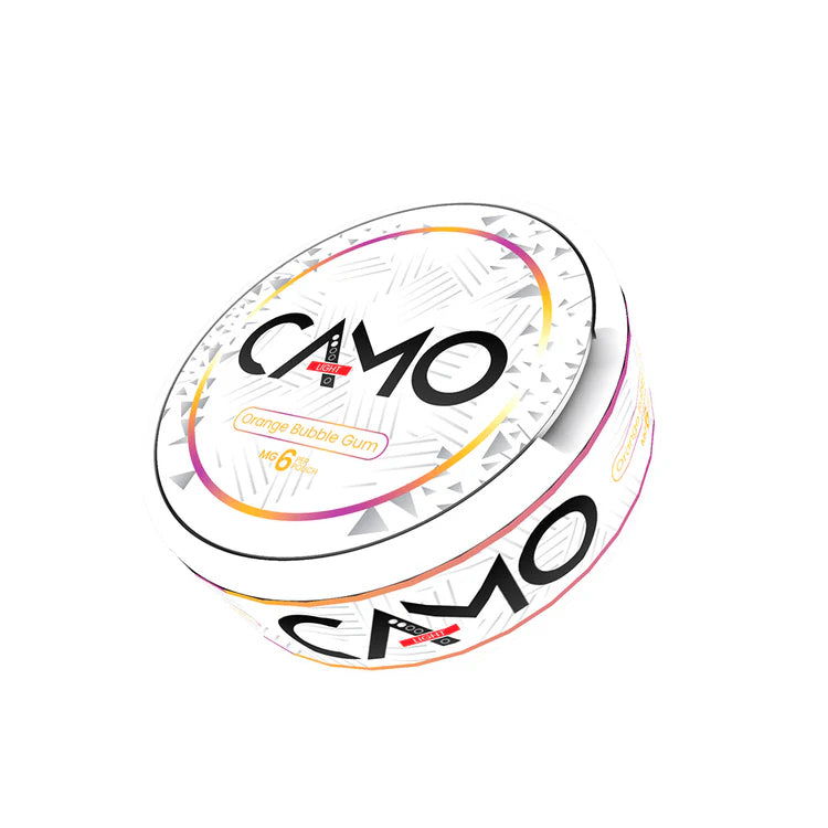 Orange Bubble Gum Camo Nic Pouches