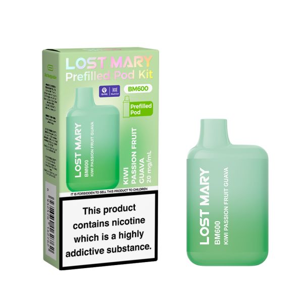 Lost Mary BM600 Prefilled Pod Kit - Kiwi Passion Fruit Guava