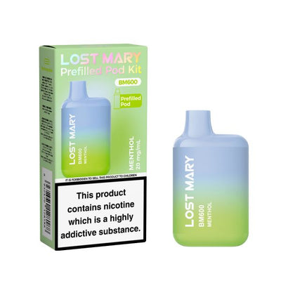 Lost Mary BM600 Prefilled Pod Kit - Menthol