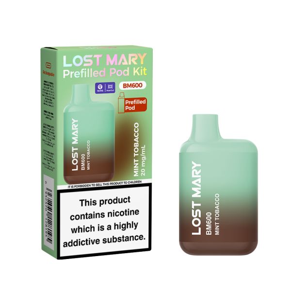 Lost Mary BM600 Prefilled Pod Kit - Mint Tobacco