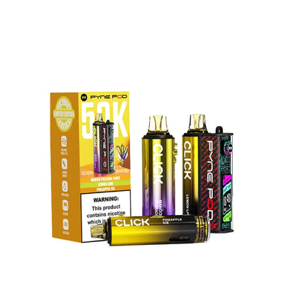 Pyne Click 50K Prefilled Pod Kit - Yellow Edition